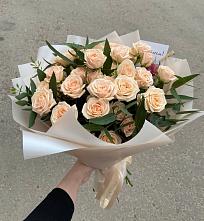 Букет Кремовые розы Латте в Новофрязино