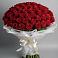 Букет 101 Красная роза Блэк Мэджик в Новофрязино