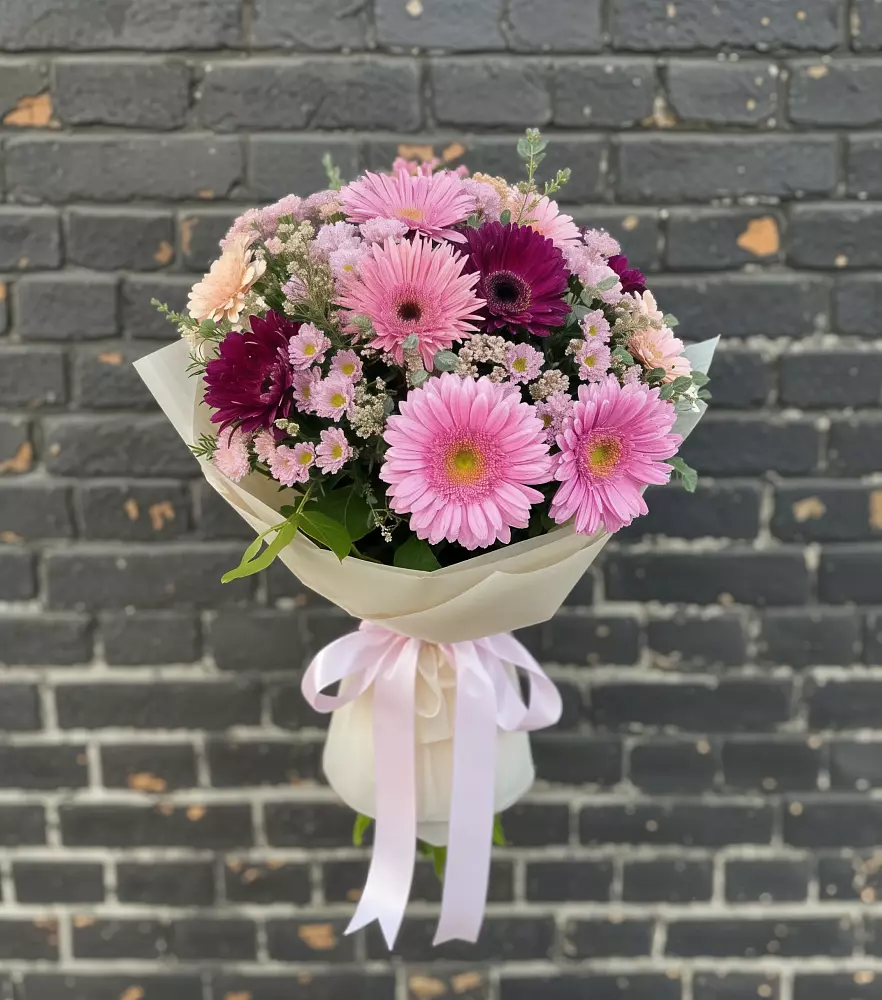 Букет цветов из: Герберы и Хризантемы в Новофрязино