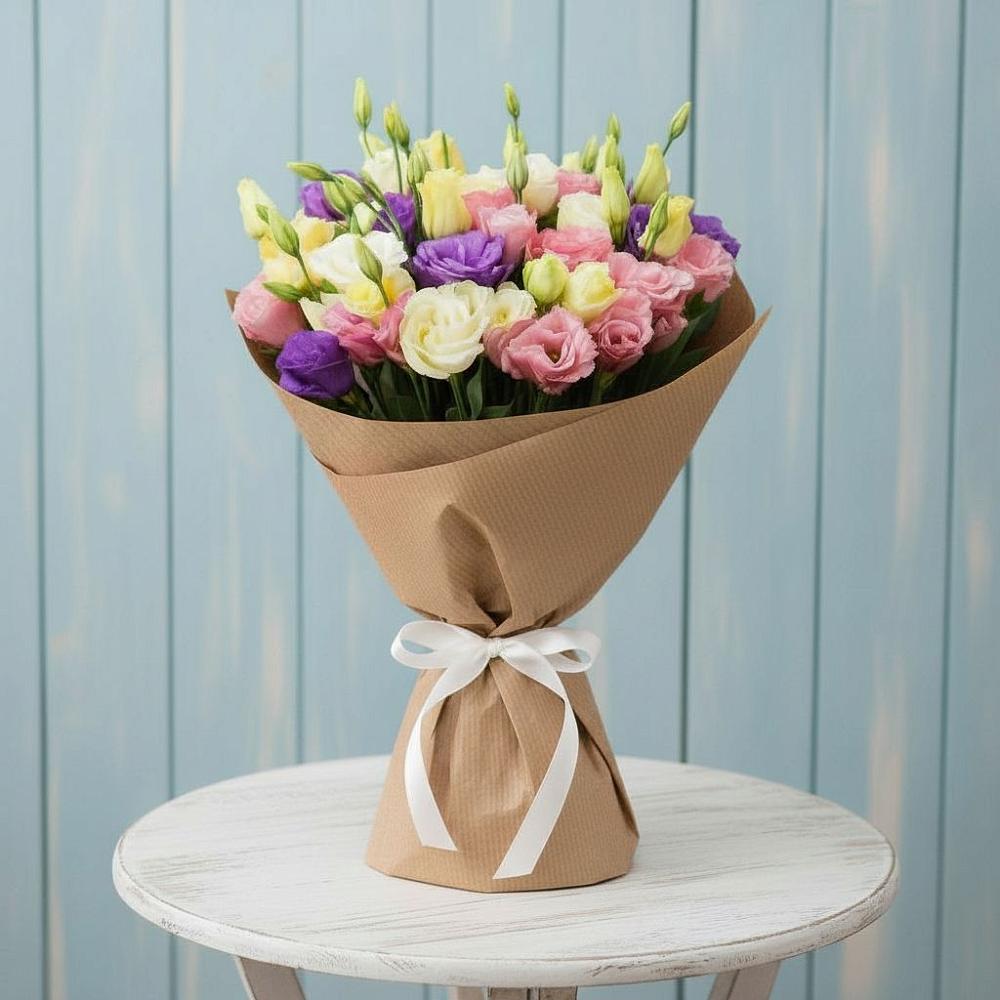 Букет цветов из: Лизиантусы в Новофрязино