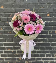 Букет цветов из:  Герберы и Хризантемы в Новофрязино