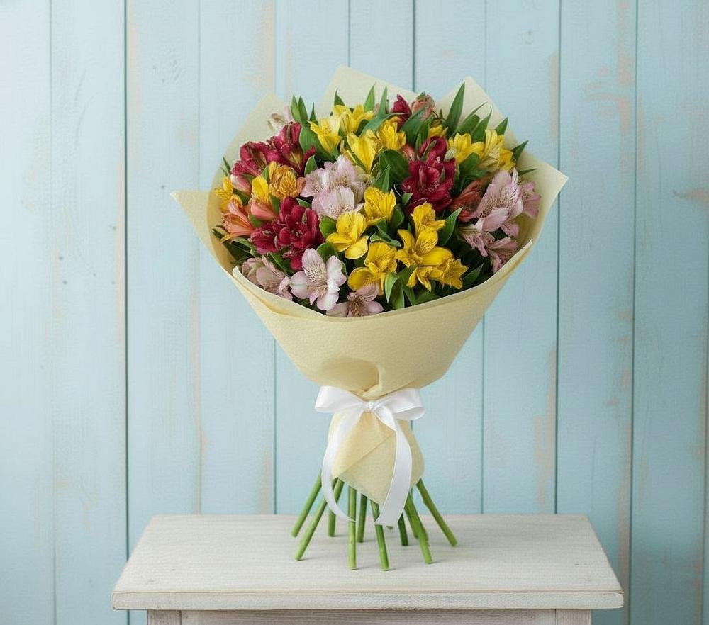 Букет цветов из: Альстромерии в Новофрязино
