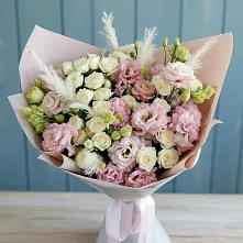Букет цветов из:  Альстромерии и Розы в Новофрязино