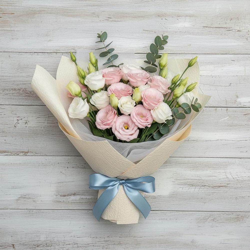 Букет цветов из: Лизиантусы в Новофрязино